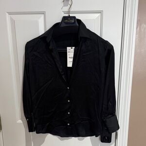 Zara Black Button Down Shirt